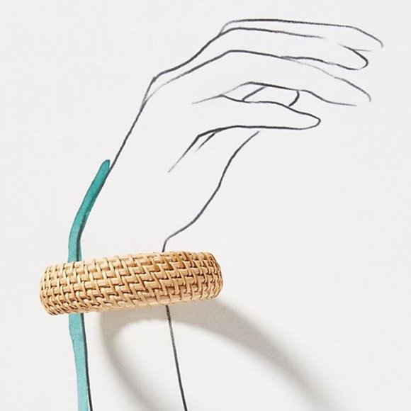 Wicker Bangle Bracelet - Picture 3 of 3